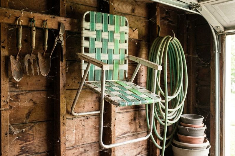 The chair in the garage, 2009