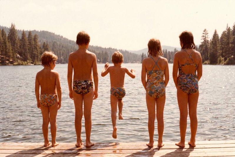 All of us on the jetty