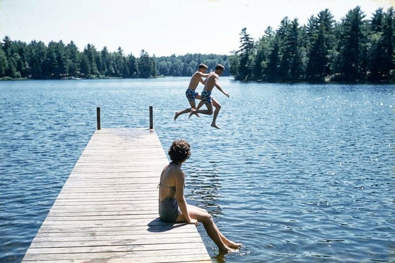 The jetty at Green Lake, 1963