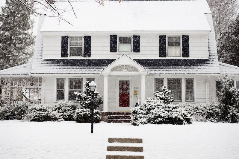 The front porch in the snow, 1974
